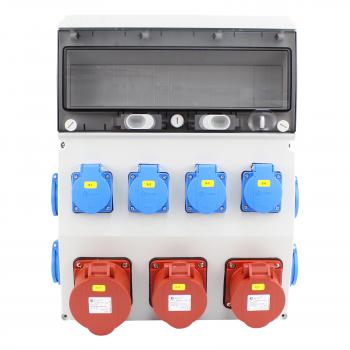 Preview: Stromverteiler (2x CEE 5P 16A + 1x CEE 5P 32A+ 8x 230V/16A)